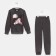 Kit for children (sweatshirt, trousers) minku: casual collection color Anthracite, height 128