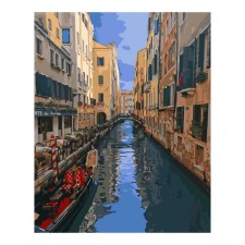 Picture on numbers on cardboard 40 × 50 cm 