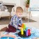 Developing toy "Pyramid-Mosaic", sorter, color, according to the Montessori methodology