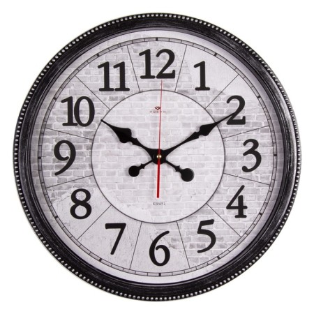 Wall clock, interior "loft", d-49.5 cm, silent
