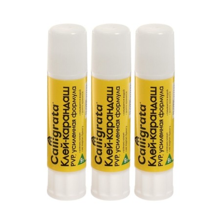A glue pencil 9 grams of PVP enhanced formula, set 3 pcs-1