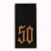 Textile strip "50", 4.6 x 1 cm