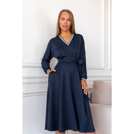 Women's dress, size 46, dark blue color 5595-3