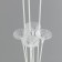 Star for balloons for 7 balls, height 80 cm