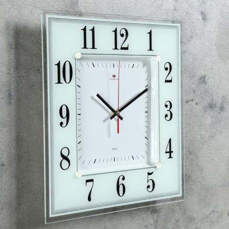 Watch Wall Interior "White Classics", silent, 35 x 35 cm-1