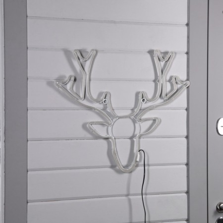 Neon figure "Deer", 70 × 59 cm, 448 LED, 220 V, glow of white-1