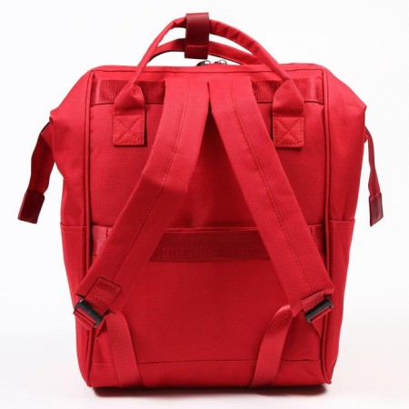 Women's backpack with thermal carman, thermal mosque - portfolio, red color-3