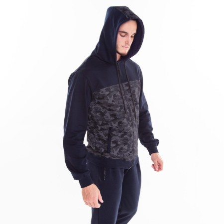 Male costume (sweatshirt/pants), dark blue color, size 56-4
