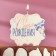 Candle for the cake "Happy Birthday. Raccoon with heart ", 8 cm