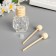 Diffusor Glass with sticks for aromatic essence "Rose" 8 ml 5.5x3.3x2.2 cm