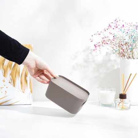Storage box with the Infinity lid, 9.5 × 14 × 7 cm, 650 ml, the color is French gray color-1
