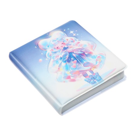 Notebook Gift Book 96l, line, color block, PVC 3D anime cover (9.5x10.5cm)-3