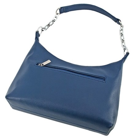 Women's bag B2788-03110, dark blue color, artificial leather, 27x9x16 cm-2