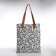 Button-shop bag, from textiles, white/multi-colored color