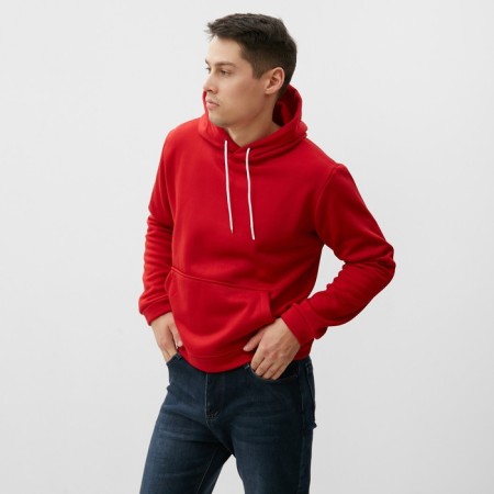 Male sweatshirt was laid down, red color, size 58-2