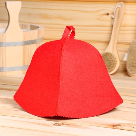 Bath hat "Classic" red, ecofeter