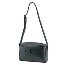 Bag Cross-Bodi with a zipper, green color