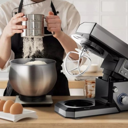 Mixer KitFort KT-3470, Planetarny, 700 W, 4 l, 6 speeds, black-silver-2