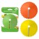 Vegetable decorator "cone", d = 9 cm, color mix