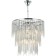 Crystal Crystal chandelier Grandex 12xe14 40W, size 60x60x79-150 cm, color chromium