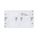 Block, OP, AtlasDesign Profi54 Sche Atn540174, 2 Key, Rosette, 16a, White Color