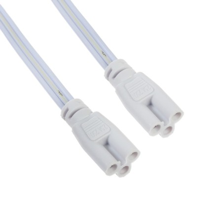 Connective wire for lamps, connector l/n/g, 30 cm, white-1