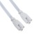 Connective wire for lamps, connector l/n/g, 30 cm, white