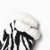 Women's socks with fur inside the "zebra", the color is black, size 36-41