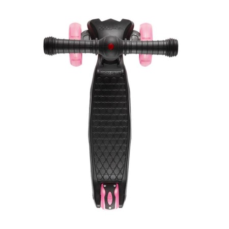 MAXISCOO Junior Delux 2021 Scooter with luminous wheels, black/pink color-3