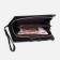 Men's purse on the button, a department for bills, for maps, for coins, black color