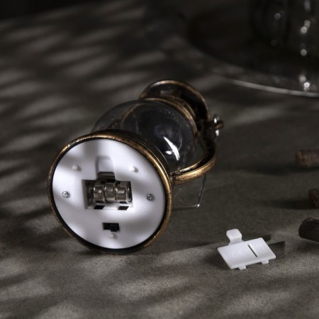 LED figure "Bronze Lantern" 8 × 12 × 6 cm, plastic, batteries AG13x3, glow warm white-3