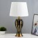 Lorenza table lamp E27 40W black -gold 28x28x51 cm Risalux