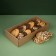 Self -charged box, with a window, craft, brown 16 x 35 x 12 cm