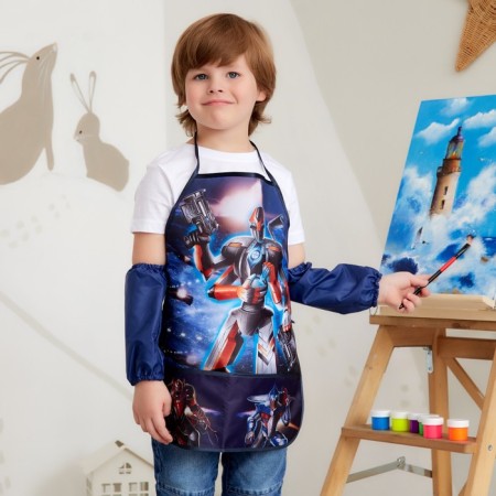 Apron with overshielders Children's Ethel "Robot", 49 x 39 cm-3