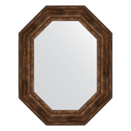 Mirror in a baguette frame, an aged tree with an ornament of 120 mm, 72x92 cm