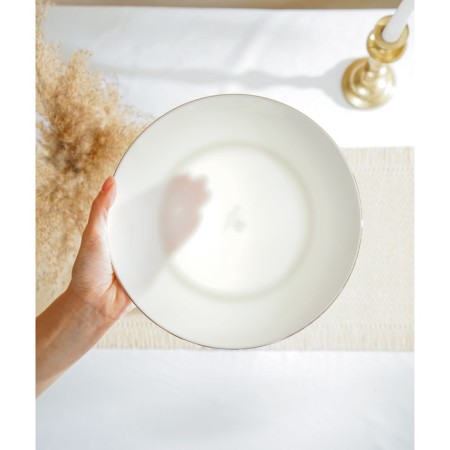 Sl Home “Cascon” plates, d = 27 cm, set 2 pcs, bone porcelain, white-10