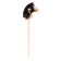 Toy "Horse on a stick" with hair, length: 80 cm