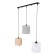 Lamp Bayerlux "Ling" 3he27 40W black 65x15x100 cm