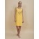 Female dress, size l, yellow color