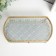 Casket glass with a metal frame "Pattern" gold 5.5x13.5x24.5 cm