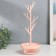 Casket with a stand for jewelry plastic "Tree" pink 14x36.5x14 cm