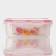 A set of lunch boxes of plastic rectangular "Polyanka", 3 pcs: 150 ml, 300 ml, 500 ml, color mix