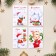 Set of mini -postcard "Happy New Year! - 2" 20 pieces, 7.5 x 10.5 cm