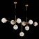 Suspension lamp ST LUCE. SL1157.303.09. Arbe. 9x40 watts, E14, 164x67x78 cm, bronze color