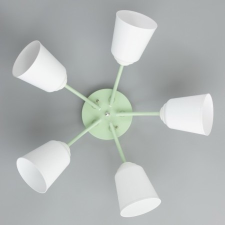 Causte "Online" (Tsil.) 5x15W E27 Model: BR 00284 Mint 52x52x15cm-3