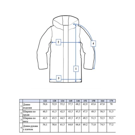 Demisason jacket for the girl PlayTode, height 134 cm-12