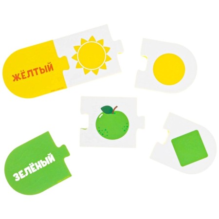 Soft puzzle for babies "Fun Logic", 5 puzzles, species mix, crumb I-11