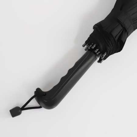Umbrella - semi -automatic cane "plain", 16 knitting needles, r = 59 cm, black color-6