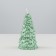 New Year's candle "Christmas tree" 10x5cm, green metallic