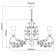 Sicily chandelier, size 83x226x83 cm, 320W 8xe14 IP 20